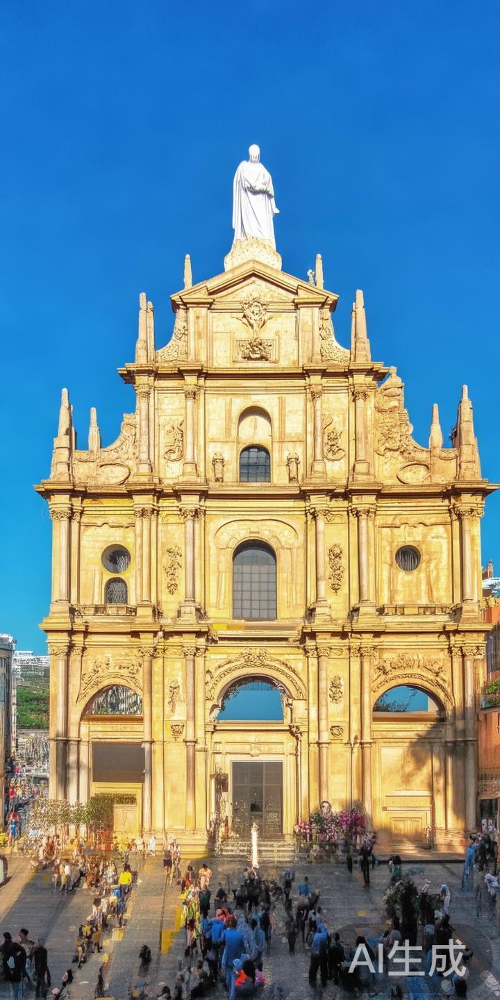 澳门新葡京与威尼斯人必访景点及周边特色旅游推荐攻略 大三巴牌坊:作为澳门的历史象征,位于市中心,是世界